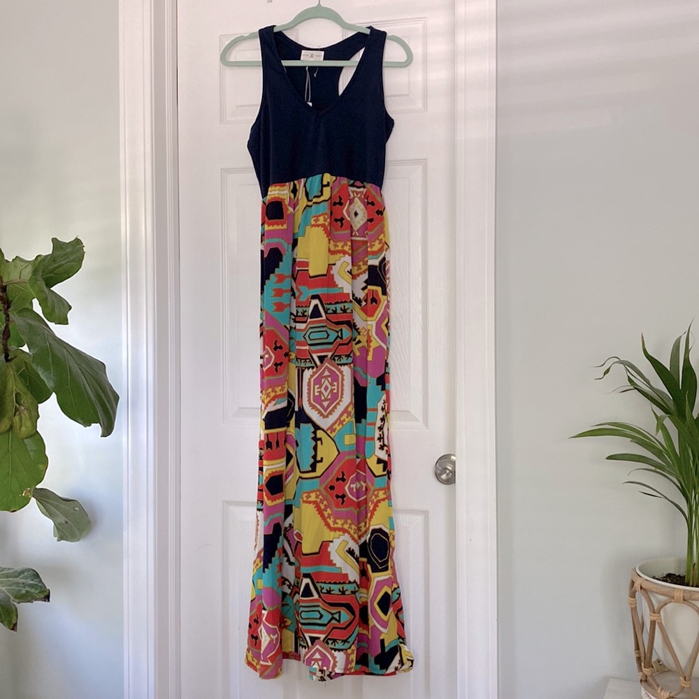 NWT Thyme & Honey XL summer wedding maxi dress